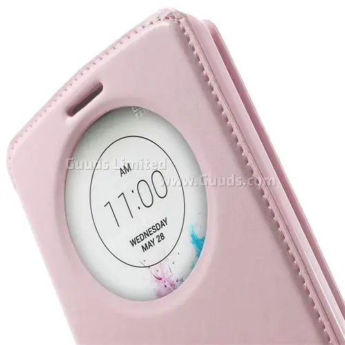 Roar Korea Noble Quick Circle Leather Flip Cover for LG G3 D850 D855 LS990 - Pink