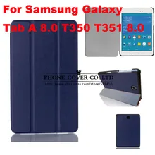 Magnet Luxury Stand pu Leather Case Cover For Samsung Galaxy Tab A 8.0 T350 T355 SM-T355 tablet funda caseS + screen protector