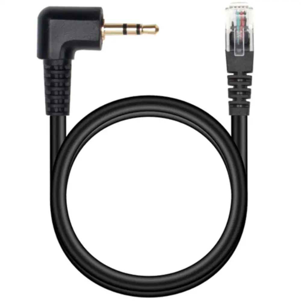 

GOLD-PLATED 2.5mm Headset Buddy adapter: Male 2.5mm to Male RJ9/RJ10 Adapter for Amplifier or Wireless Receiver Base Station