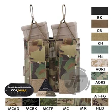 Emerson Тактический Двойной Открытый Топ подсумок EmersonGear 5,56& пистолет MOLLE/PALS Mag Чехол кобура большой емкости Mag Перевозчик