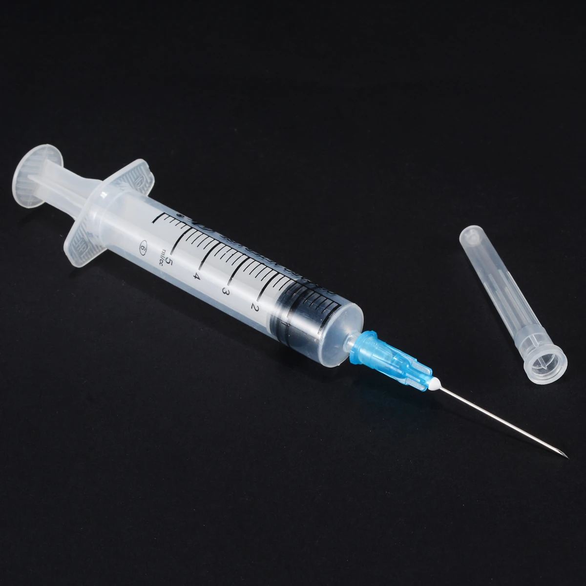 5 Set Blunt Tip Syringe 5ml Blunt Tip Syringe Plastic Syringe with Blunt End Tip Needle And Storage Cap For Glue Various Gels