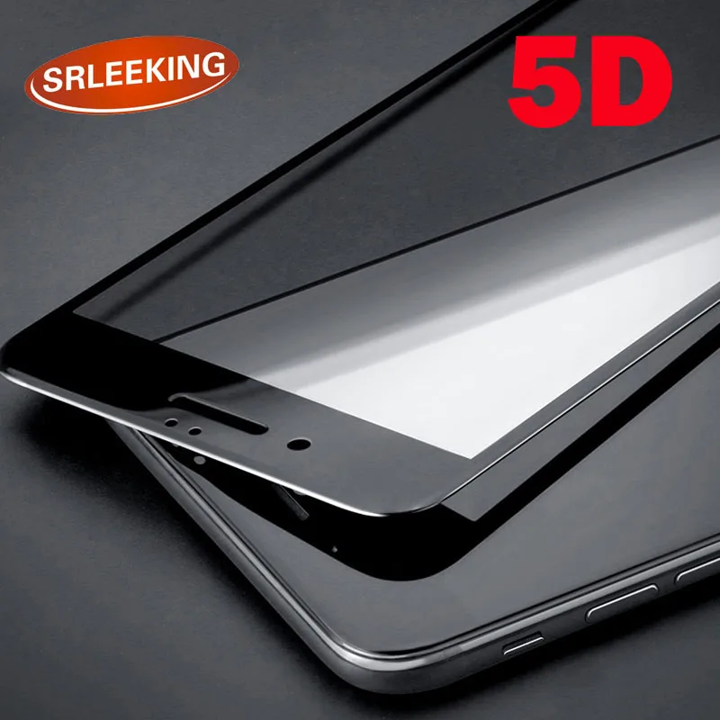 SRLEEKING 5D Curved Screen Protector for iPhone 7 Plus 5.5 inch Edge Full Cover Film Tempered Glass 4.7inch | Мобильные телефоны и
