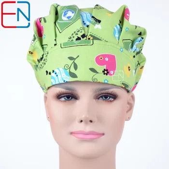 

HENNAR Women Bouffant Surgical Scrub Medical Chemo Hat/Cap BOUFFANT CAPS
