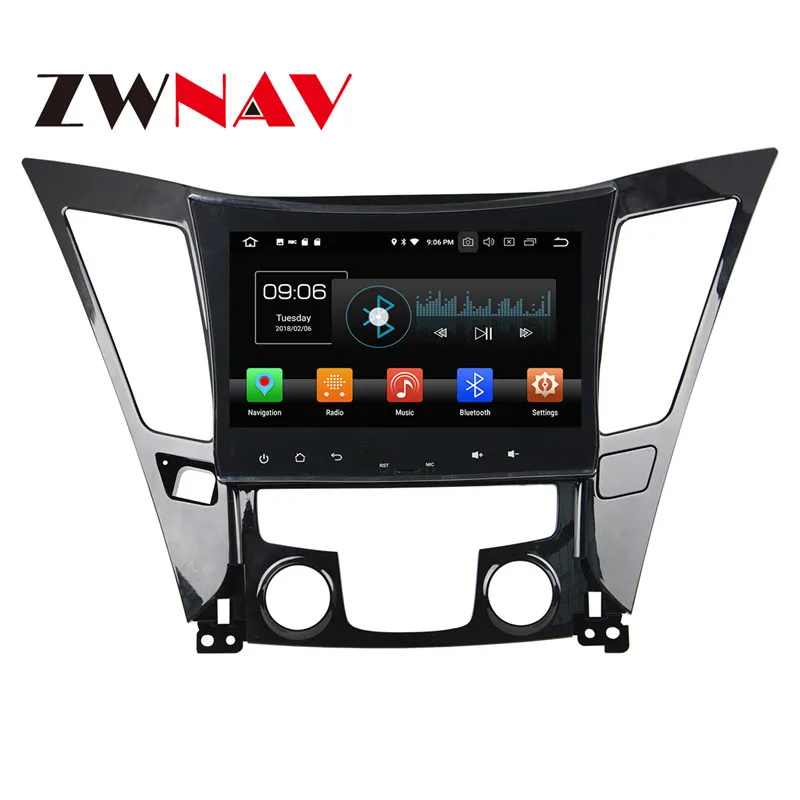 Cheap Android 8 4+32G Car DVD Player GPS navigation For Hyundai SONATA 2011-2013 head unit multimedia player tape recorder 5