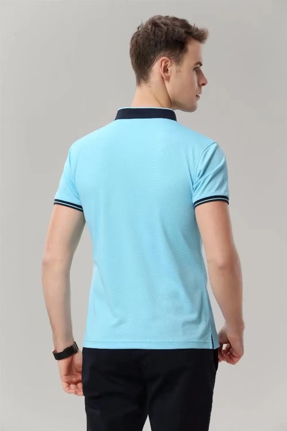 Спорт Брендовое поло; одежда Для мужчин футболка поло для мужчин/женские Универсальные однотонные короткий рукав рубашки поло дышащие 1888