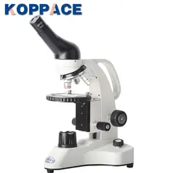 KOPPACE KP-PH20D биологический монокулярный микроскоп 40X-640X, 360 градусов ротационного домашнего школьного образования микроскоп для детей