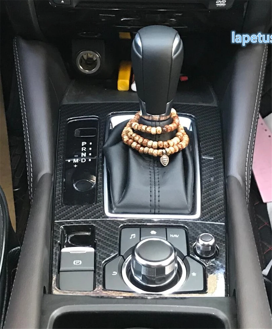 

Lapetus For Mazda 3 AXELA Sedan Hatchback 2017 2018 ABS Center Control Gear Shift Panel Decoration Frame Cover Trim 2 Pcs