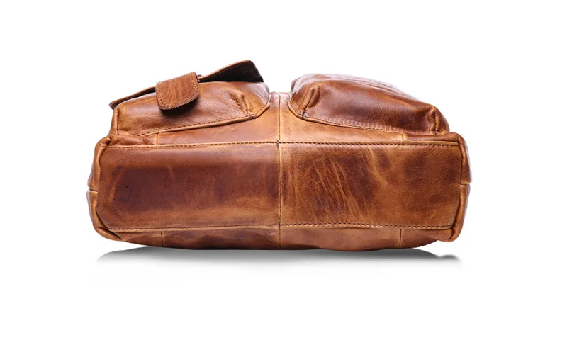 Nesitu Высококачественная винтажная коричневый 100% гарантия натуральной кожи натуральная кожа мужские сумки через плечо человек портфель M259