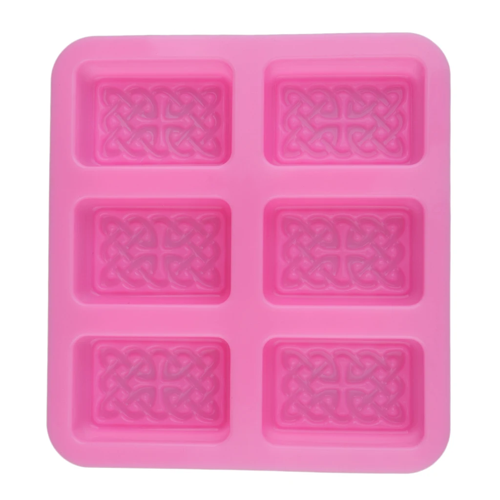 

6 Cavity Cross Design Silicone Soap Making Moulds DIY Chocolates Clay Resin Mould Fondant Cakes Baking Tools Cake Candy Mold