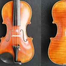 1 комплект полный размер скрипки 4/4 с цельной кленовой спинкой и ель Топ GM9005# отличная скрипка 4/4 с красивым рисунком