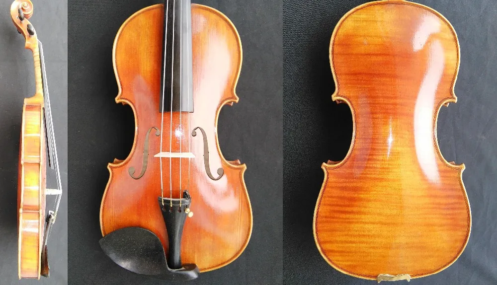 

1 Outfit Full Size Violin 4/4 with One Piece Maple Back & Spruce Top GM9005#