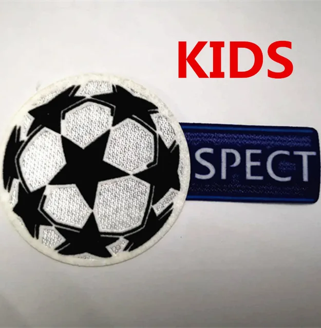 Kids champions league ball patch football Print patches ...