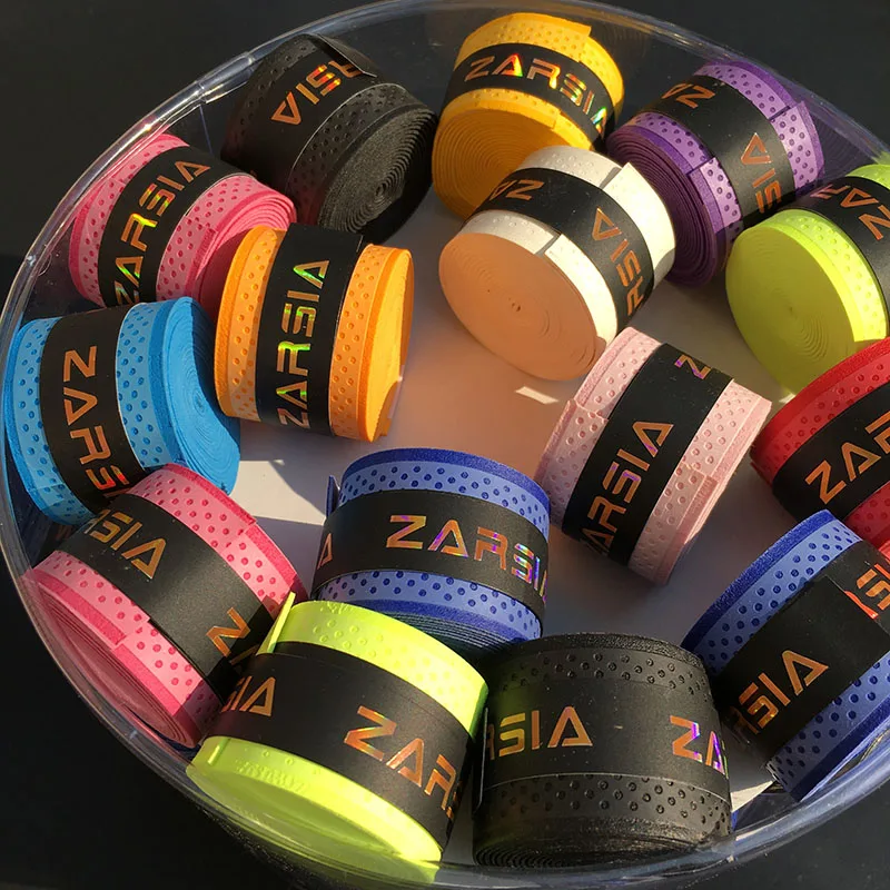 3 قطع ZARSIA الجاف يشعر مضرب تنس Overgrips نقطة الضغط الريشة مضارب نوع رقيقة على قبضة