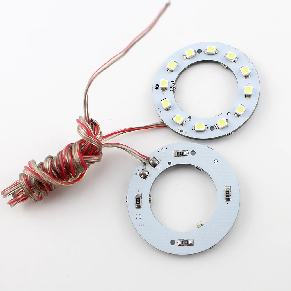 2 шт. YM E Bright Angel Eye 40 мм 1210 12 светодиодов 3528 4 см кольца В постоянного тока SMD для