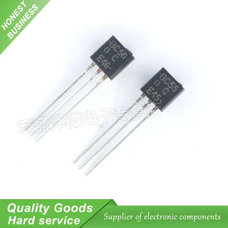 

20PCS BC550C + BC560C each 10pcs BC550 BC560 Transistor DIP-3 45V 0.1A TO-92 New Original Free Shipping