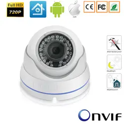 Мини IP Камера 720 P 1.0MP 2.8 мм объектив securiy HD сети Камера Водонепроницаемый Indoor/Открытый IP-Onvif H.264 купол Камера