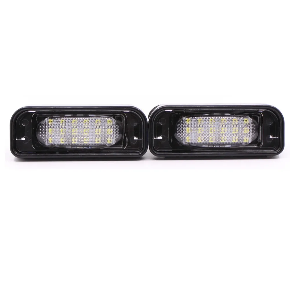 2 шт. Canbus Белый 18SMD светодиодные номерные знаки для Mercedes Benz W220 S класс S500 S55 S600 1999-2005