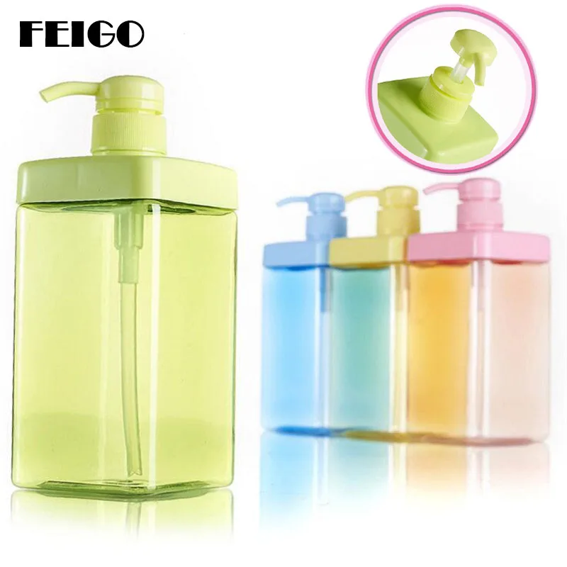 FEIGO 800 мл ванная комната прозрачный пластиковый спрей бутылка для воды может демонтировать насос головка пустая бутылка для жидкости принадлежности для ванной комнаты F534