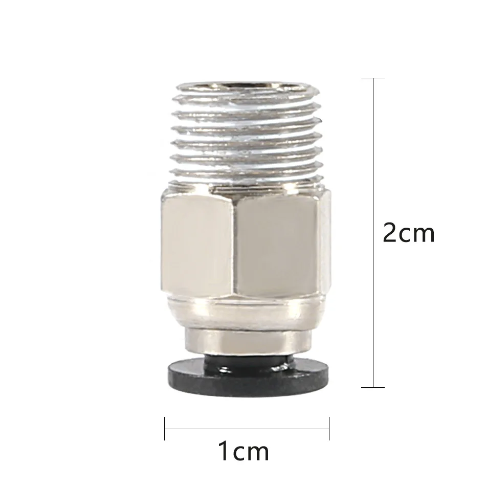 Aokin 3D принтер PC4 01 пневматический соединитель для E3D V6 J head Bowden 1 75 мм Ptfe трубный
