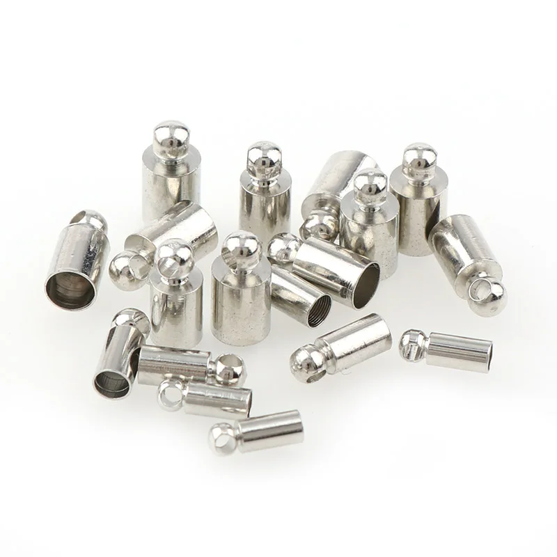 Металлические металлические наконечники для шнура Rhodium/KC с золотым покрытием