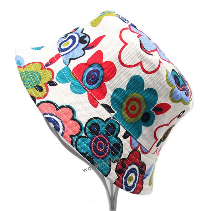 baby essential  Retail 2-6years sunbonnet sun hats printing Fisherman caps baby children kids spring summer fall accessoriesbaby eating 