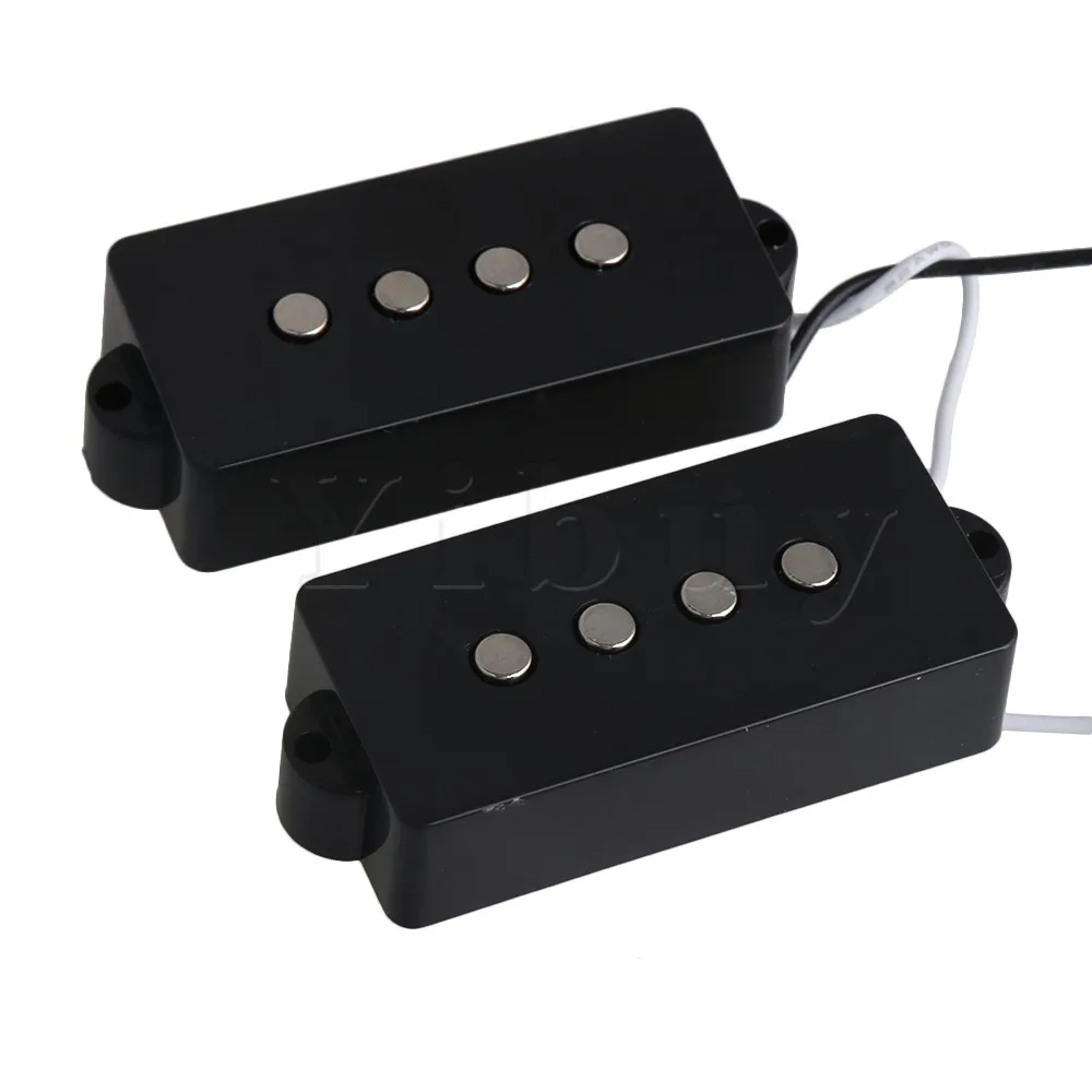 Yibuy Black Prewired 3-Band Equalizer EQ Preamp Pickup Potentiometer Setting for JB PB Bass Guitar Accessory