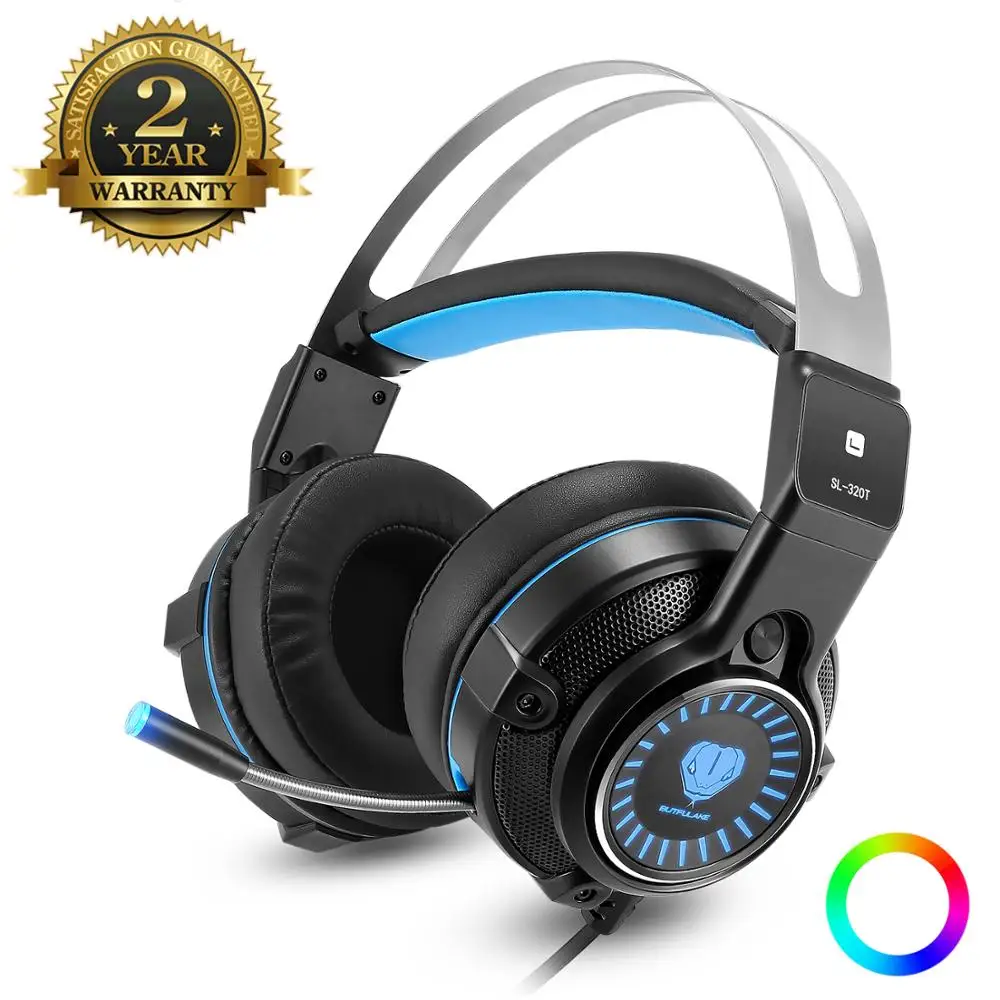 3 5 мм игровая гарнитура Casque Gamer стерео наушники с микрофоном светодиодный