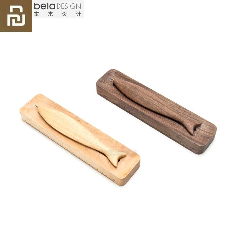 

Xiaomi Mijia Beladesign Wooden Pen Fish Magnetic Combination Creative Pen for Office Student Easy Replacement Refill with Holder