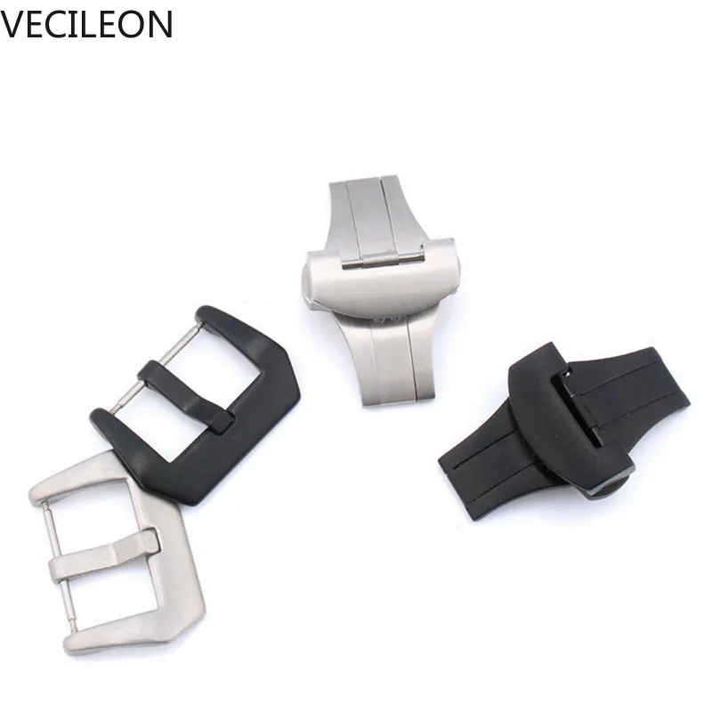 Newest Fashion Sales 20mm 22mm 24mm Screw-in Buckle Watch Band Strap Brushed Clasp For Panerai Replacement