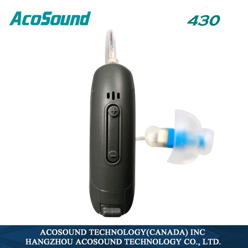 Acosound 430 Мини RIC Цифровые слуховые аппараты 4 канала BTE слуховой аппарат маленькие RIC слуховые усилители для глухих слуховых аппаратов