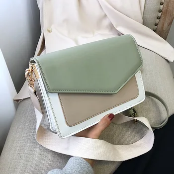 

SGARR Fashion Women PU Leather Messenger Bags High Quality Ladies Chain Crossbody Bag High Quality Female Panelled Shoulder Bag