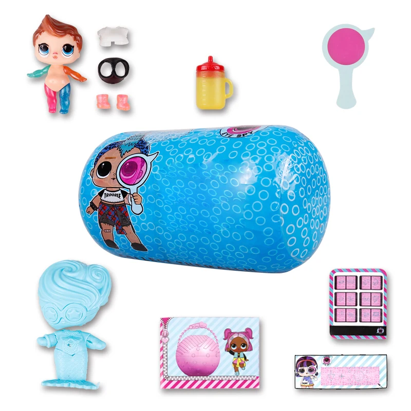 

New pattern LoL capsule Doll Unpacking Boy Dolls Baby Tear Open Color Change Egg LoL Doll Action Figure Toys Boy Kids Gift