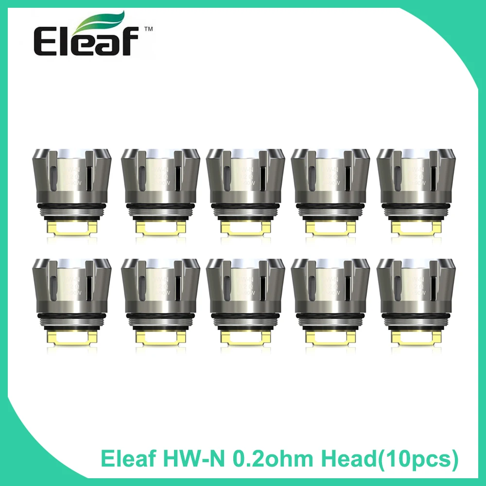 10pcs/pack Original Eleaf hw coils HW-M 0.15ohm/HW-N 0.2ohm Coil Head for ELLO Duro Atomizer e cig head