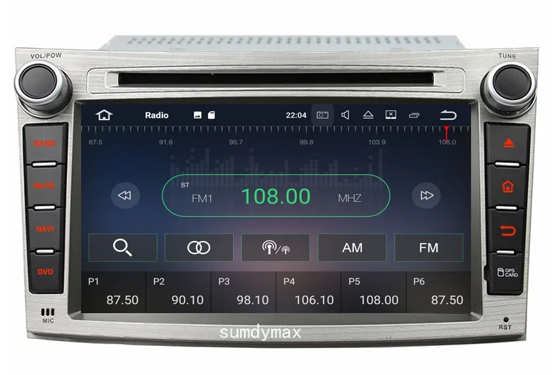 7 &quotAndroid 8 1 автомобильный DVD для Subaru Legacy Outback 2 Din 4 Core руль управление gps навигации 1080