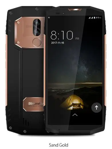 Blackview BV9000 Pro 5," полный экран IP68 водонепроницаемый мобильный телефон 6 ГБ ОЗУ 128 Гб ПЗУ MTK6757CD Восьмиядерный Android 7,1 смартфон - Цвет: Золотой