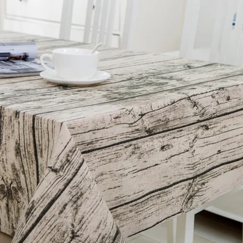 

New Garden wood grain printed tablecloth table mat home table desk dinner rectangle square Mat Dec wholesale FG613