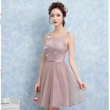 Дизайнерские короткие платья для подростков; одежда для выпускного вечера; торжественные Детские стильные свадебные платья для девочек бежевого, лавандового, миндального цвета; вечерние платья для девочек