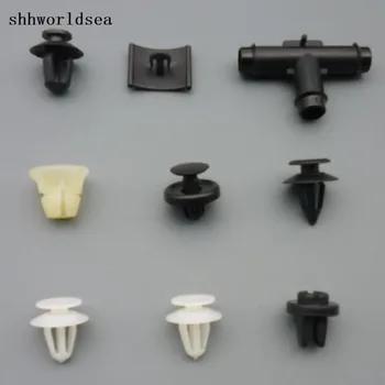 

shhworldsea 500pcs auto fasteners front fender liner push type retainer hose tee connector screw grommet trim panel retainer