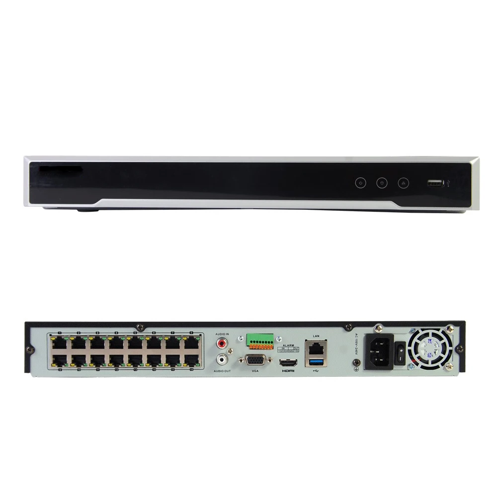 HIK 4k POE NVR DS-7616NI-K2/16 P DS-7608NI-K2/8 P Поддержка 8mp h.265 ip-камера сетевая Запись видео cctv видеонаблюдение