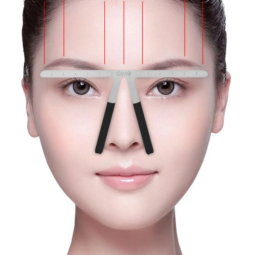 

Permanent Makeup Tattoo Eyebrow Ruler Stencil Measure Shaping Position Tool Metal Eyebrow Balance Ruler Shaping Makeup Tools