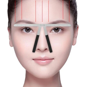 

Permanent Makeup Tattoo Eyebrow Ruler Stencil Measure Shaping Position Tool Metal Eyebrow Balance Ruler Shaping Makeup Tools