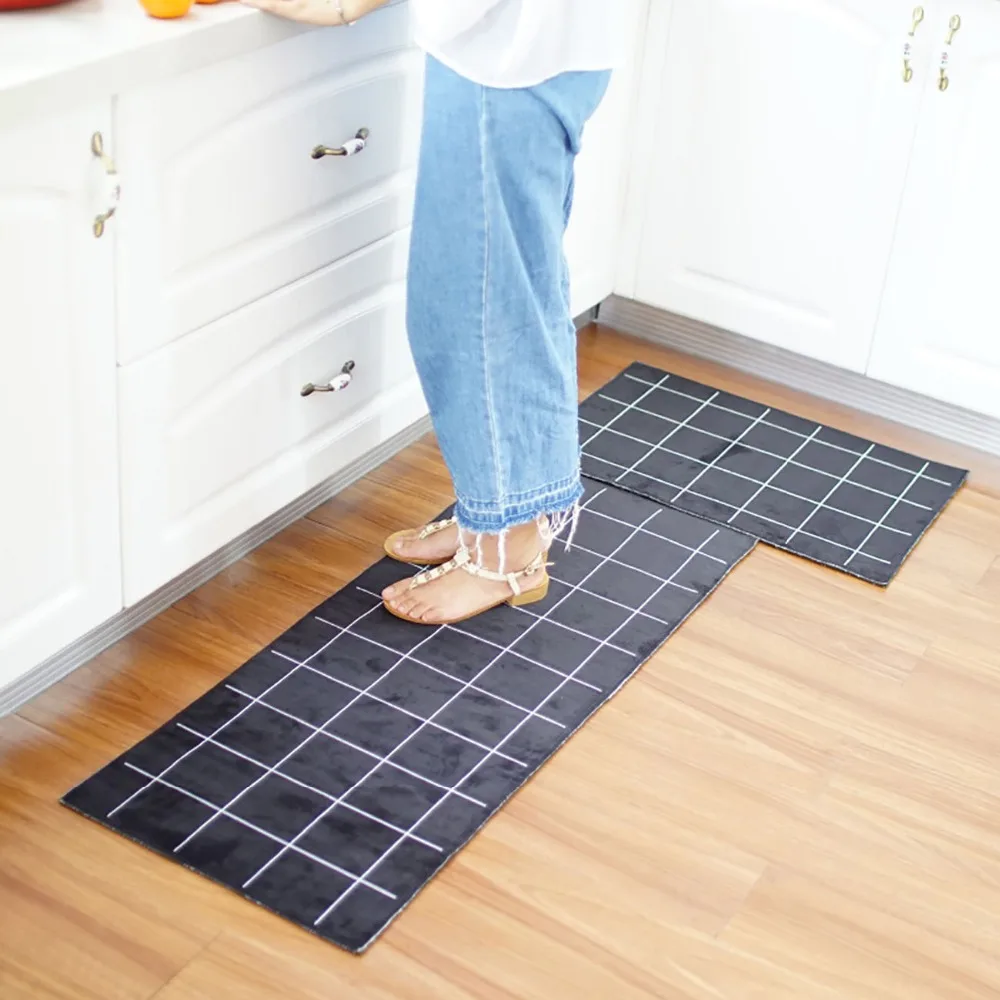 

OTHERHOUSE Bedroom Floor Mat Rug Kitchen Mat Non-Slip Door Mat Doormat Kitchen Carpet Home Decor Large Carpet Three Colour