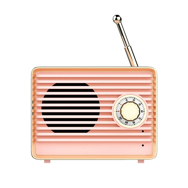 

Hot!! Retro Bluetooth Speaker Vintage Mini Cute Bluetooth Speaker Nostalgic Heavy Bass 3D Stereo Surround Hifi Sound Effects