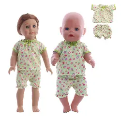 Новые поступления Кукла Одежда 2 шт. красочные дрожащие рубашка + брюки для 18 дюймов и 43 см куклы аксессуары