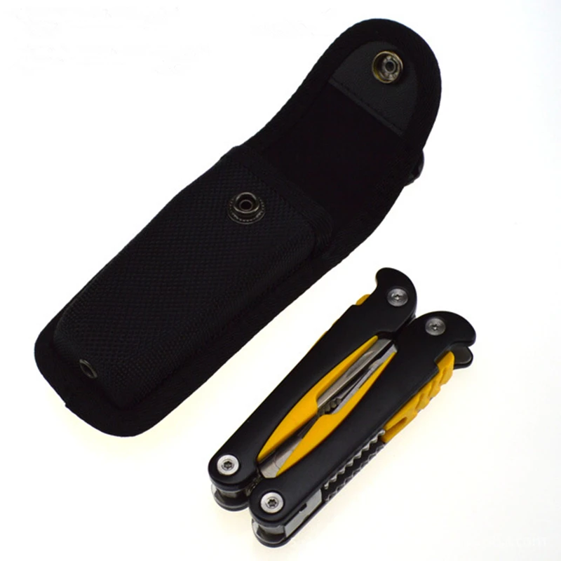 Outdoor Multifunctional Tools Nylon Clip Case Folding Pliers Army knives Cover Bags Scabbard Pouch Waist Pack Wood Knife Sets