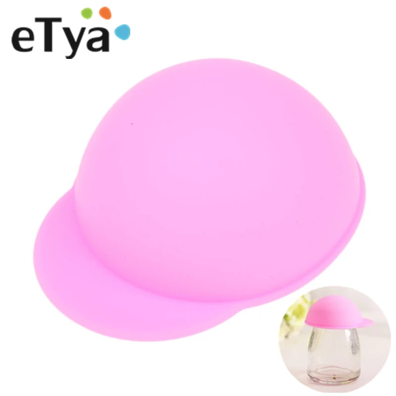 

2pcs Silicone hat Cup Lid Leakproof Tea Coffee Can Suction lid cute Cap Dustproof Reusable Insulation Seal Cup Cover tools