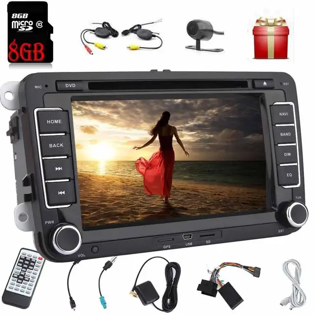 Best Price Double din 2 din automagnitol car radio stereo for VW car audio in dash DVD player autoradio gps map card+wireless rear camera Best Price Double din 2 din automagnitol car radio stereo for VW car audio in dash DVD player autoradio gps map card+wireless rear camera