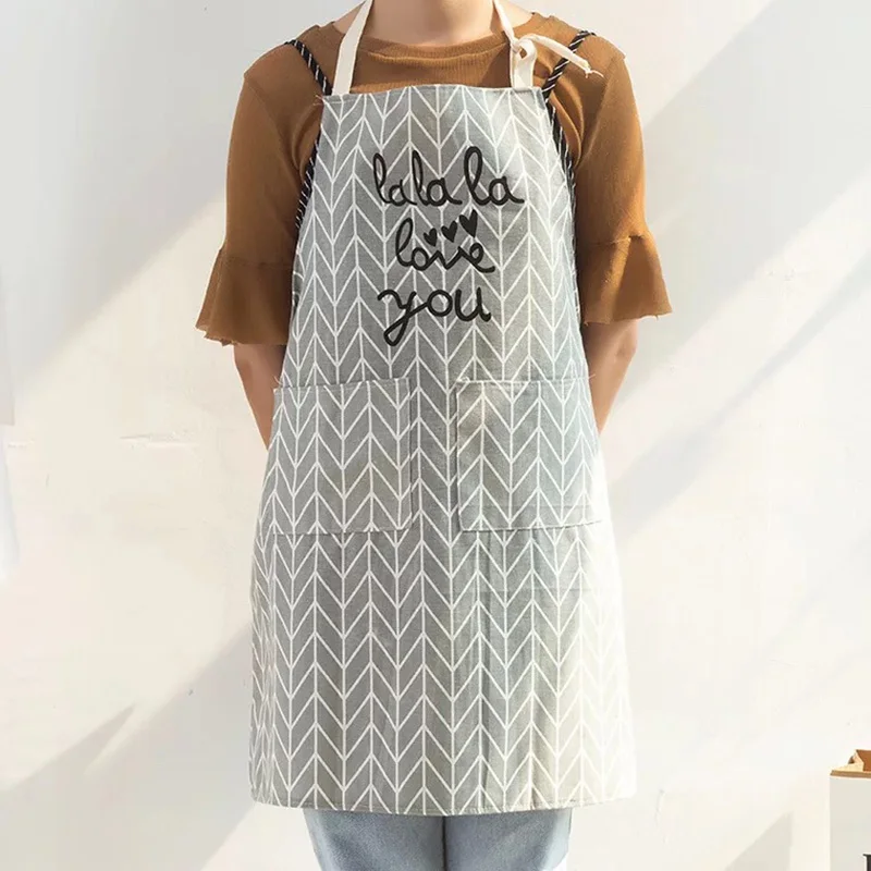 Cotton Kitchen Unisex Cooking Aprons Dining Room Barbecue Restaurant Apron x 1