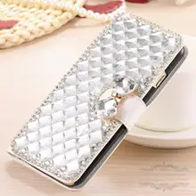 Luxury Bling Crystal Rhinestone Diamond Flip Leather Case for Acer Z520 Kickstand Card Holder Wallet Phone Case