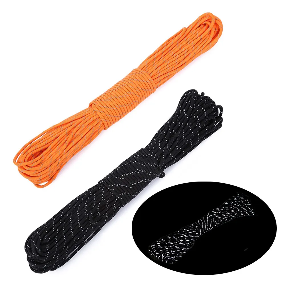 Buy 31m Paracord 550 Reflective Parachute Cord Rope